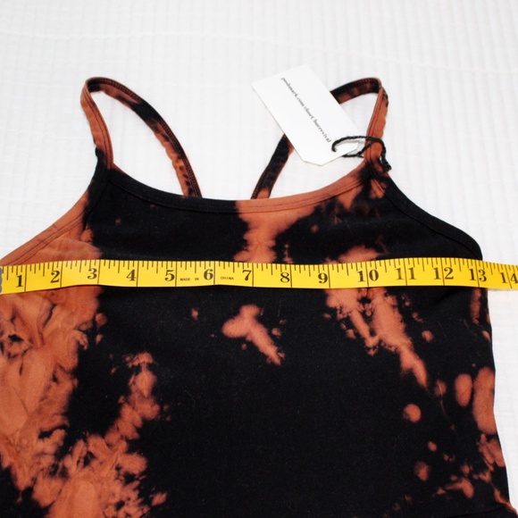 Handmade tie dye Pact fit & flare tank midi dress with pockets by Hue Revival - Picture 6 of 12